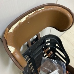 自転車後部座席につける子供が乗る椅子の画像