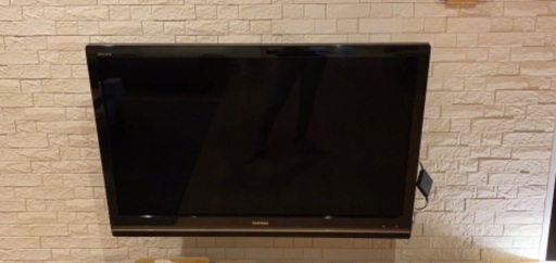 本日最終！REGZA429000(録画用ハードディスク付)壁掛け金具セット