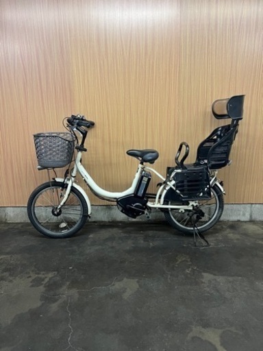 格安出品‼️  子供乗せ 電動自転車 YAMAHA バビー  20インチ ホワイト 8.9Ahほぼ未使用バッテリー付き❗️ 記載エリア配送◎