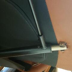 【美品】革製リラックスチェア+オットマンの画像