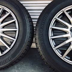 冬タイヤ 155/65R13 軽カー用アルミ付きスタッドレス4本組の画像