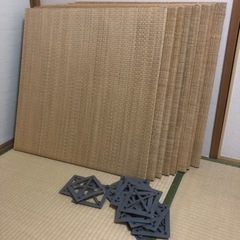 無印畳マット　70x70cm 9枚