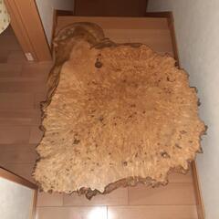 天然木座卓の画像