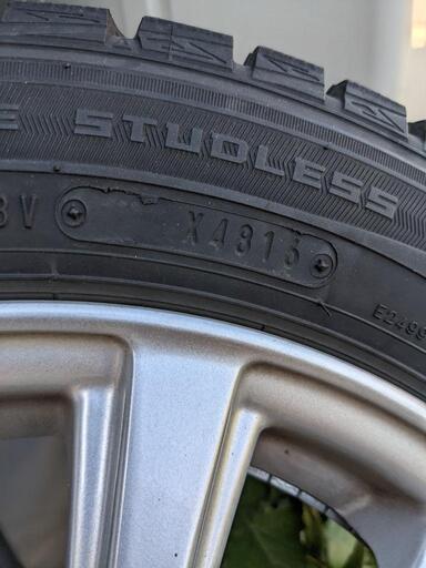 ★溝あり★ダンロップ155/65-14スタッドレス　４本セット
