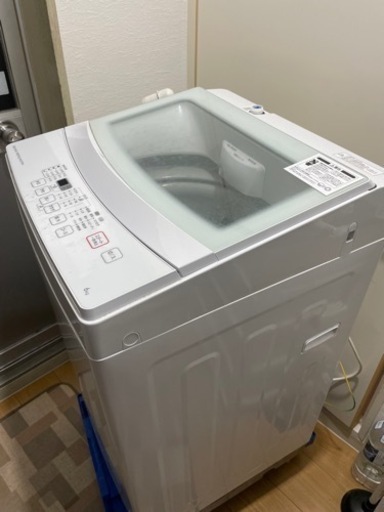 美品　2019年製 ニトリ 全自動洗濯機 NTR-60  6.0kg   風乾燥  ステンレス槽　ガラス蓋