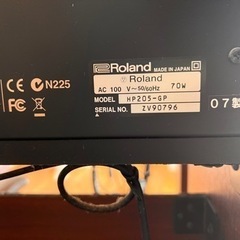 【決まりました🙏】Roland ローランド 電子ピアノ HP205~GP 88鍵　美品の画像