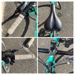 クロスバイク 21段ギア グリーン（引き取り限定）