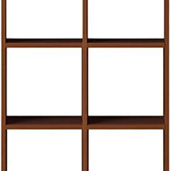 B399【定価29900円⇒14900円】無印良品 スタッキングシェルフセット・3段×2列・ウォールナット材