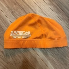 セントラルスポーツ　プール　水泳帽　Lサイズ　オレンジ