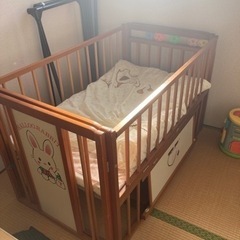 【中古】無料！ベビーベッド