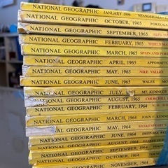 1964-1965, 1996のNational Geographic Magazine 18冊の画像