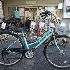 中古自転車２３４３　前後タイヤ新品！　２７インチ　６段ギヤ　LE...