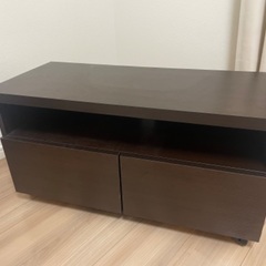 テレビ台　100cm ダークブラウンカラーの画像