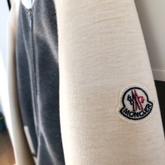 MONCLER モンクレール アウター ブルゾン ニット ホワイト グレーの画像