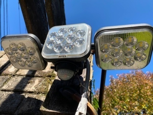 Ritex ムサシ 3灯センサーライト 2個セット 防水 屋外