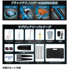 ❤限定1点❤小型チェーンソー 充電式 剪定ばさみ 枝切り 軽量 バッテリーの画像