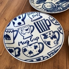 可愛いお皿4枚セットの画像