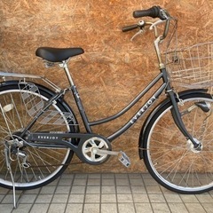 ENDOSHOJI  EVERJOYシティサイクル26inc  6段ギア 買物 街乗り 