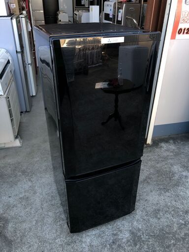 【動作保証あり】MITSUBISHI 2017年 MR-P15A 147L 2ドア 冷凍冷蔵庫 ブラック【管理KRR448】