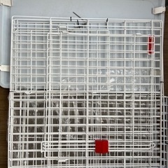 スリム猫ケージ 2段 ホワイト PSCC-752 アイリスオーヤマの画像