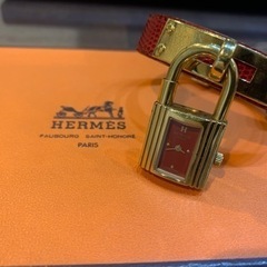 エルメスケリーウォッチ値下 最終値下げHERMES エルメス ケリーウォッチ（赤・リザード） ウォッチ