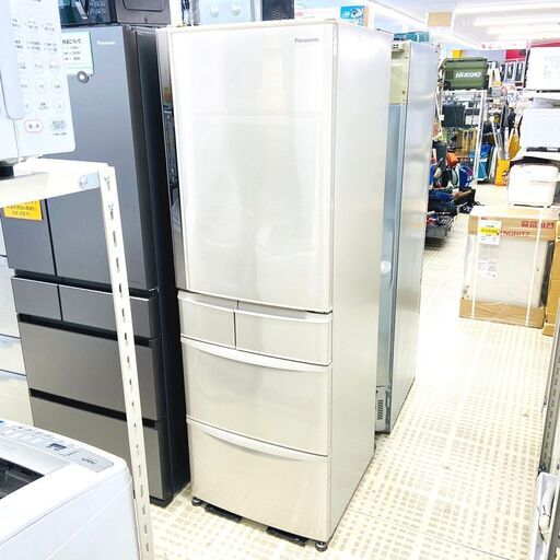 1/2パナソニック/Panasonic 冷蔵庫 NR-E438T-N 2014年製 426L