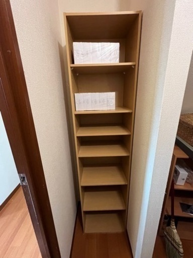 縦長のカラーボックス　おまけ引き出し付き