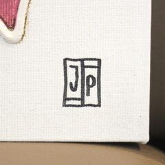 (Y)北大前! 札幌 引取 ウォールアートパネル 4枚セット 25×25cm 壁掛け 飾り 絵画 インテリア 花 フラワー ピンク/ホワイト デコレーションの画像