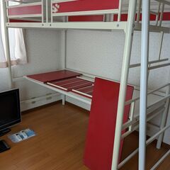 二段ベット＆机（下段）