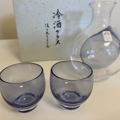 佐々木クリスタル冷酒セット【used】