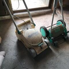 【値下げしました】電動・手動手押し式芝刈機　お得な2点セット　電動　手動の画像
