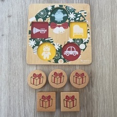 こどもちゃれんじ　型はめパズル　クリスマスの画像