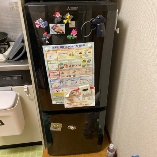 【MITSUBISHI(三菱)】 【146L】2ドア冷凍冷蔵庫 keyword MR-P15EA-KK