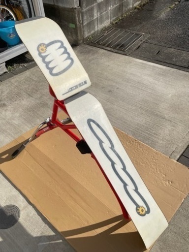 SUNN  SCOOT スノースクート レッド×ブラック  ソールカーバー付き中古