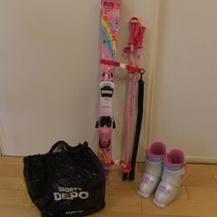 子供用スキーセット 板96cm ブーツ17-18cm ストック8...