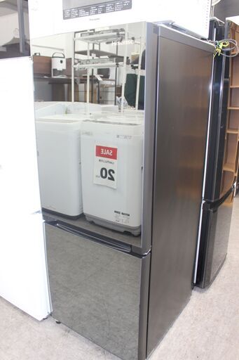 ★特別価格  美品！人気のミラー扉 大幅値下げ★Hisense ハイセンス冷凍冷蔵庫 (HR-G1501EM) 154L 21年製 ミラー扉 美品販売！★大田区、品川区 配送・設置無料★店頭取引歓迎