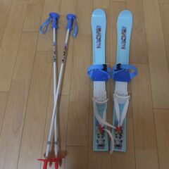 無料でお譲りします。パンダスキーセット　板75cm　