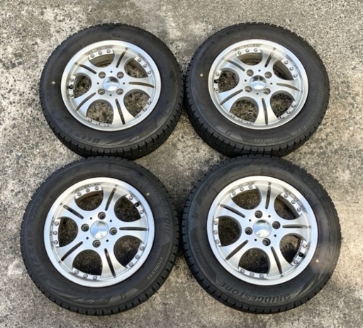 18年製165/65R14ブリヂストンVRX2スタッドレス+アルミ4本セット！パッソ、ルーミー、タンク、トール、デリカD2等