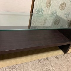 ガラス面センターテーブル