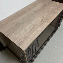 家具のような木目調ペットケージ(アイリスオーヤマ)の画像