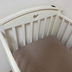 日本製ベビーベッド　マッドレス付き　サワベビーの画像