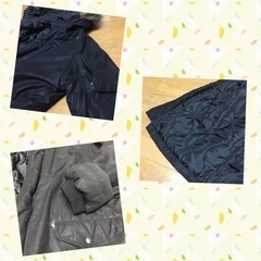 mossimo モッシモ　中綿入りコート　ブラック　ブルゾン　ジャケットの画像