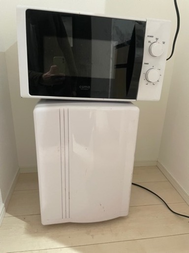 電子レンジと冷蔵庫（小）
