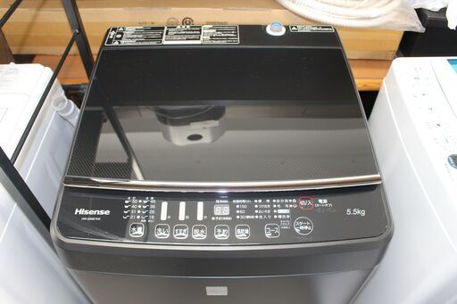 ★特別価格 美品・ 高年式・大幅値下げ★Hisense ハイセンス全自動洗濯機 (HW-G55E7KK) 20年製 5.5㎏ 美品販売！★大田区、品川区 配送・設置無料★店頭取引歓迎