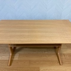 無印良品 リビングでもダイニングでもつかえるテーブル・2・オーク材