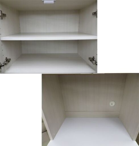 スリムレンジボード 幅60×奥行40×高さ176㎝ ホワイト 食器棚 キッチン