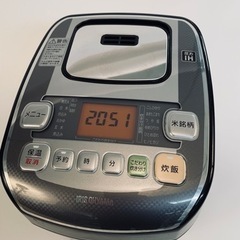 中古炊飯器　アイリスオーヤマ 圧力IH炊飯器 3合 圧力IH式  ご飯の撮影用に4度使用の画像