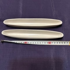 値下げしました　ボートトレー陶器　2点