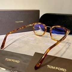 【知的な男に】トムフォード ベッコウ&ゴールド 伊達メガネ👓の画像