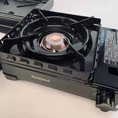 中古美品　　岩谷産業 カセットコンロ カセットフー タフまる ブラック CB-ODX-1の画像